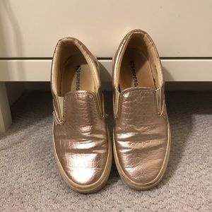 Rose Gold Slip-On Superga Sneakers